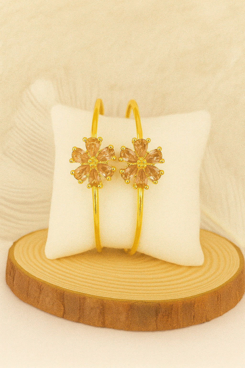 Adjustable Adult Bangle-103 (Golden)