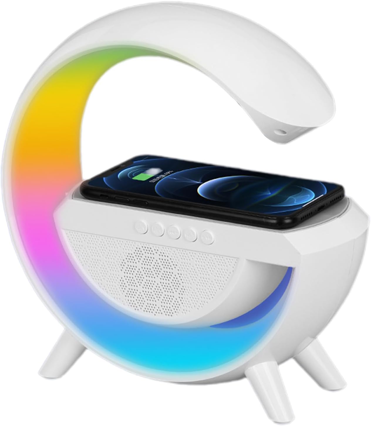 RGB LED Wireless Charging Speaker And Table Lamp