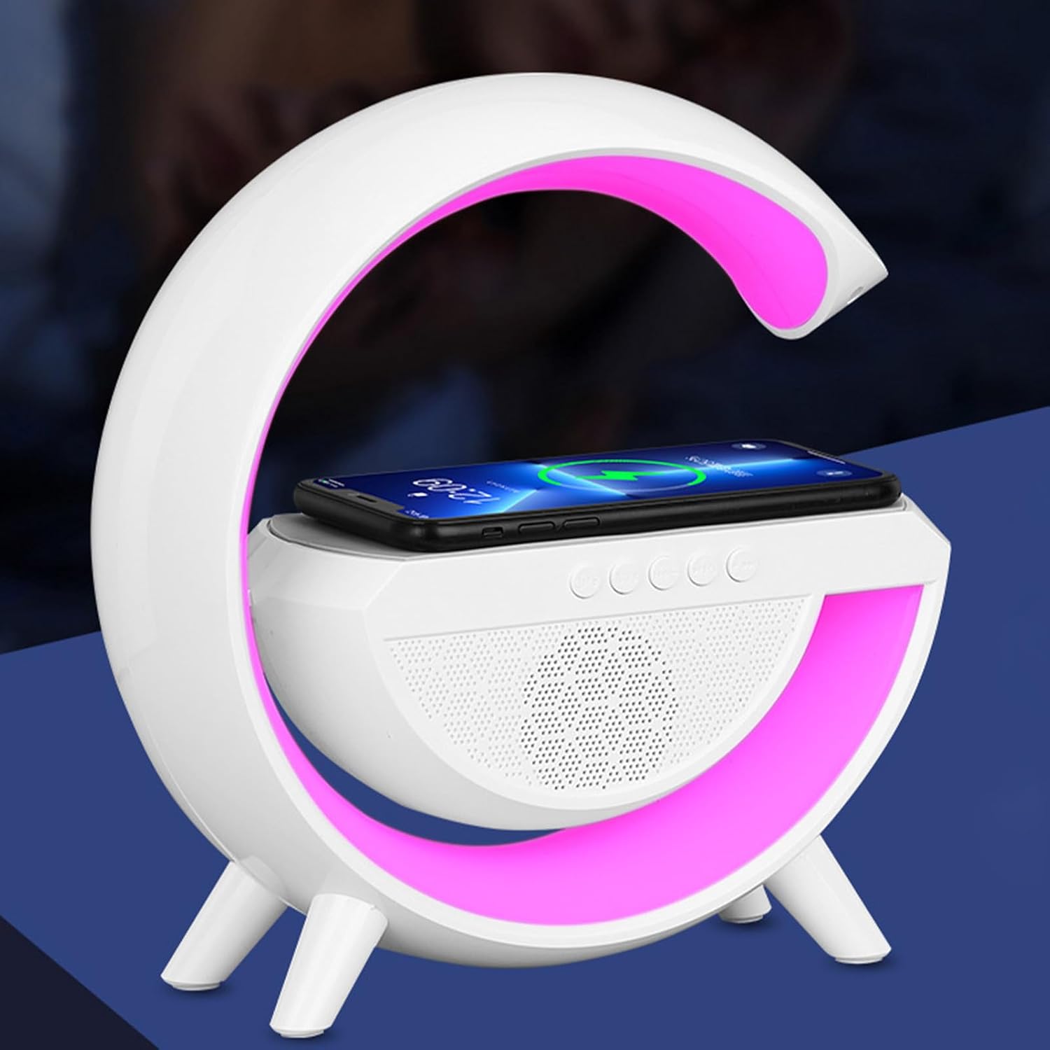RGB LED Wireless Charging Speaker And Table Lamp