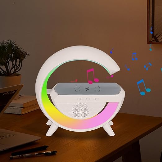 RGB LED Wireless Charging Speaker And Table Lamp