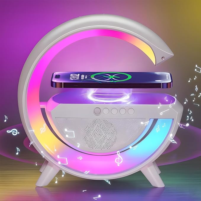 RGB LED Wireless Charging Speaker And Table Lamp