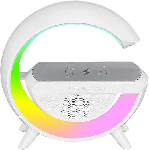 RGB LED Wireless Charging Speaker And Table Lamp