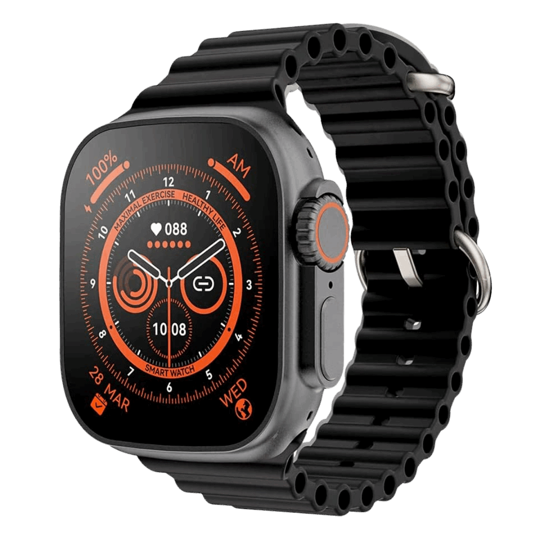 AMOLED Luxury Smart Watch With 5 Straps And 2 Watches