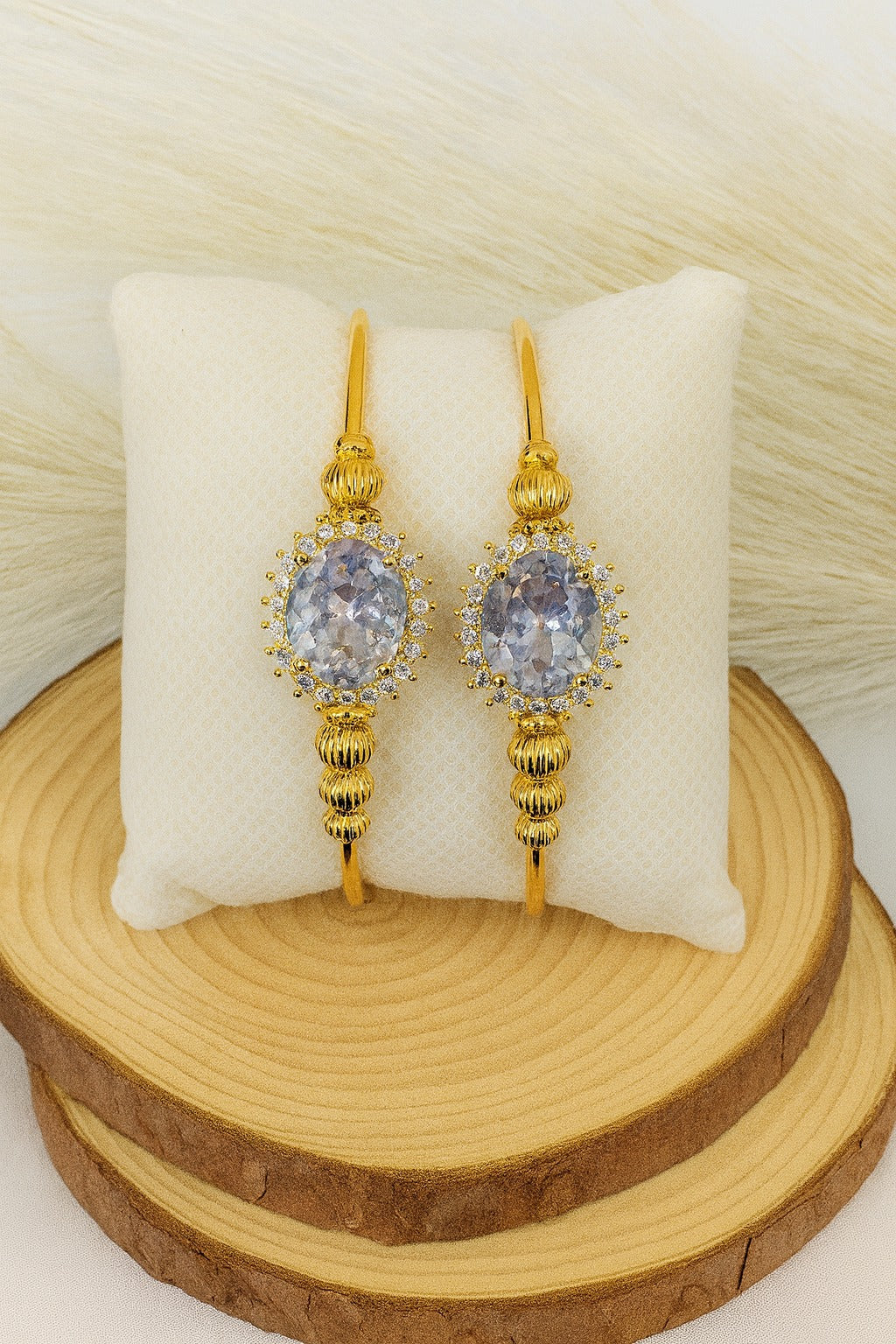 Adjustable Adult Bangle-86 (White)