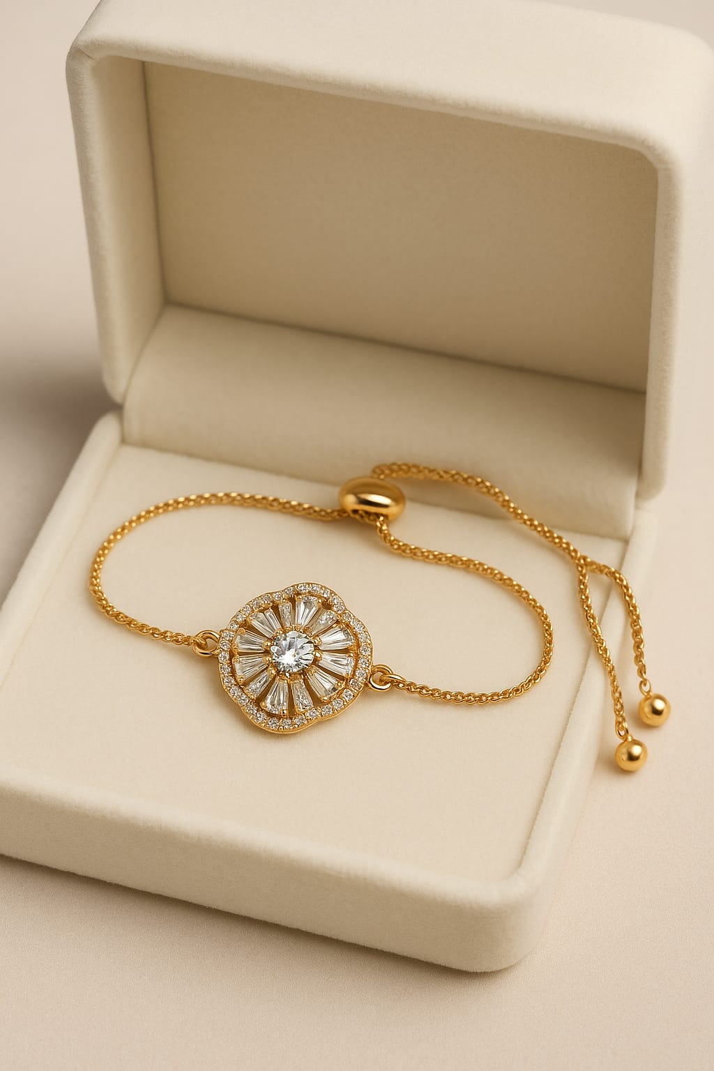 Adjustable Bracelet-227 (White)