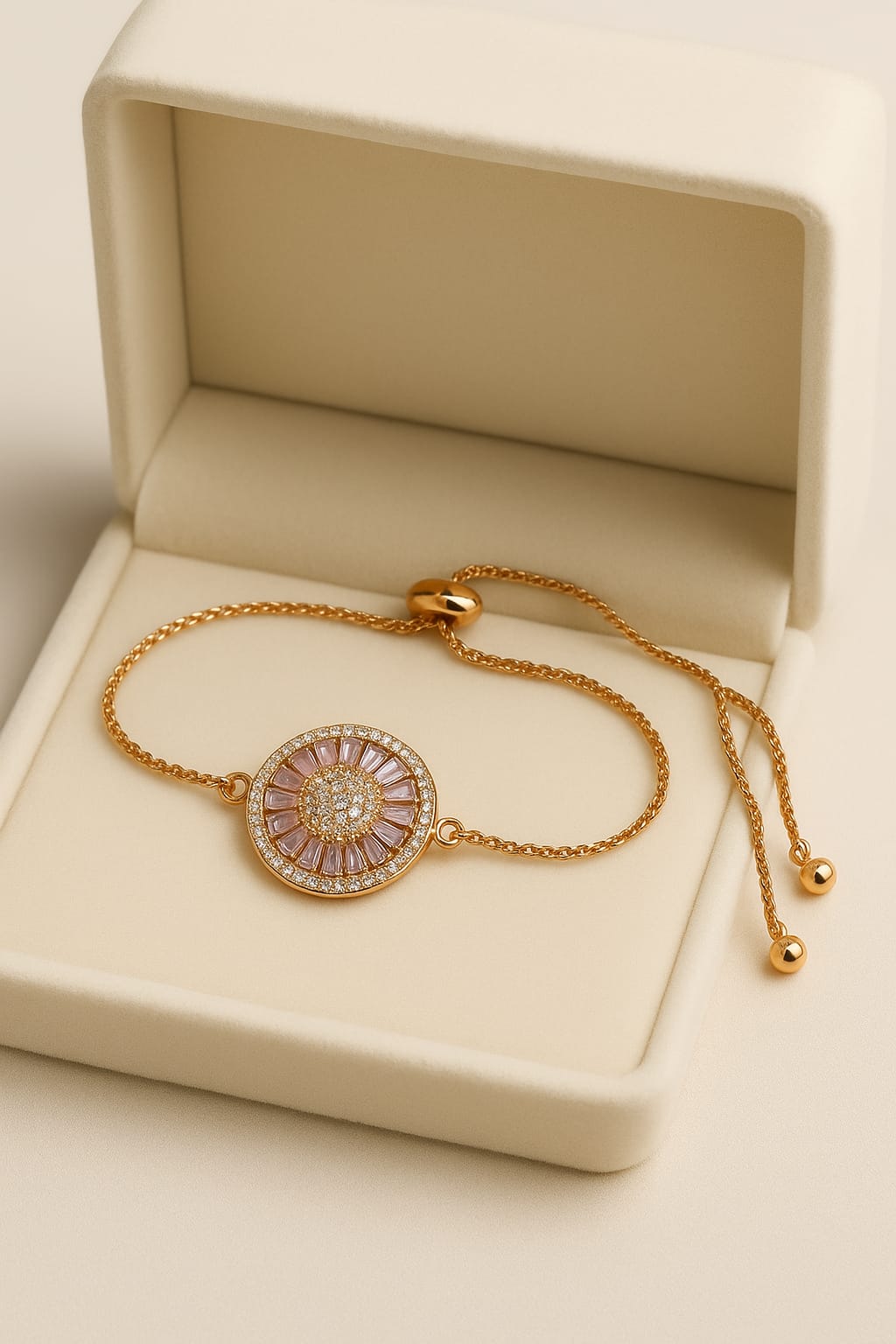 Adjustable Bracelet-228 (Pink)