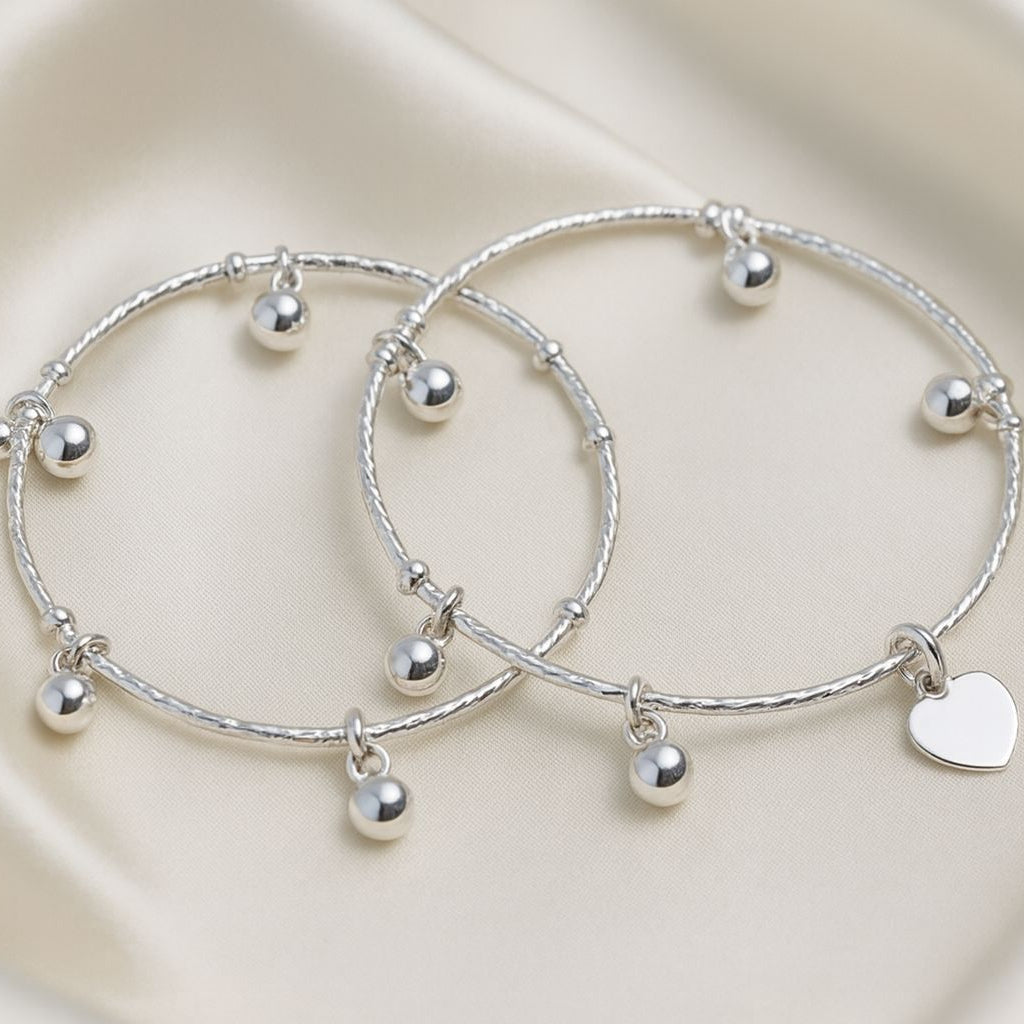 Adjustable Adult Bangles-60 (Silver)