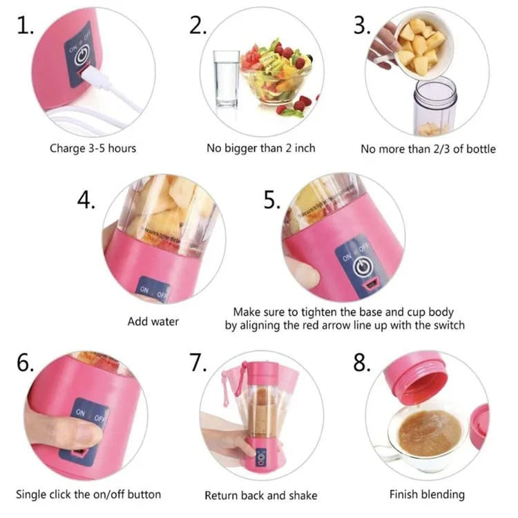 6 Blade Mini Juicer Blender