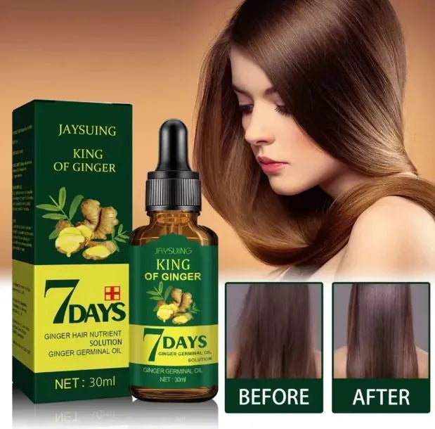 Aichun Beauty 7 Days Ginger Hair Growth Oil Serum For Damaged Hair - 30ml